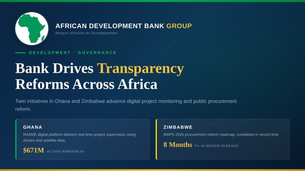 African Development Bank Drives Governance, Transparency Reforms Across Africa With Digital Tools, Procurement Overhaul