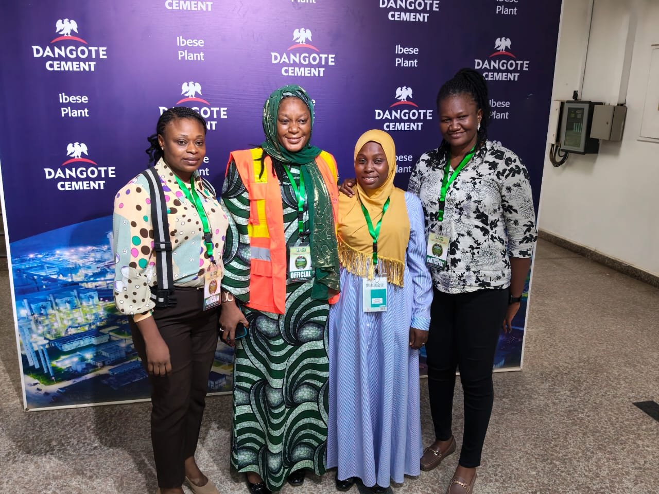 Female participants at the Dangote Cement Ibese Plant weighbridge competency certification training