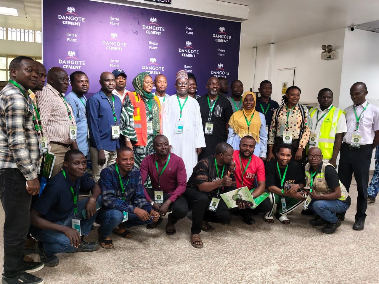 Cross-section of participants at the weighbridge competency certification training at Dangote Cement Ibese Plant